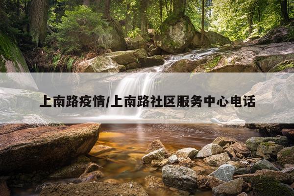 上南路疫情/上南路社区服务中心电话