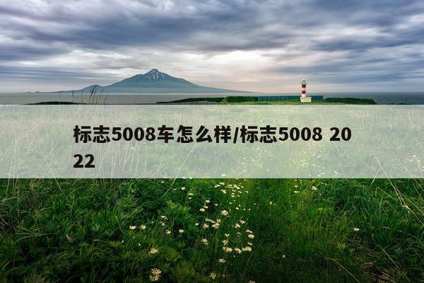 标志5008车怎么样/标志5008 2022