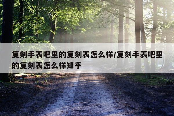 复刻手表吧里的复刻表怎么样/复刻手表吧里的复刻表怎么样知乎