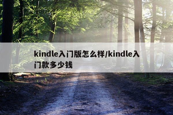 kindle入门版怎么样/kindle入门款多少钱