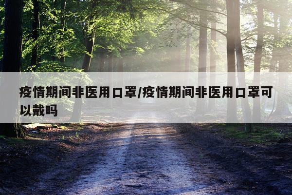 疫情期间非医用口罩/疫情期间非医用口罩可以戴吗