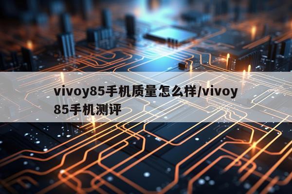 vivoy85手机质量怎么样/vivoy85手机测评