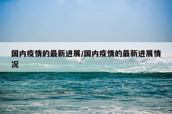 国内疫情的最新进展/国内疫情的最新进展情况