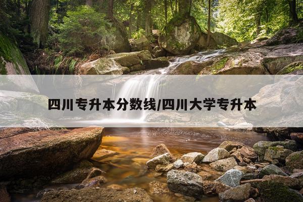 四川专升本分数线/四川大学专升本
