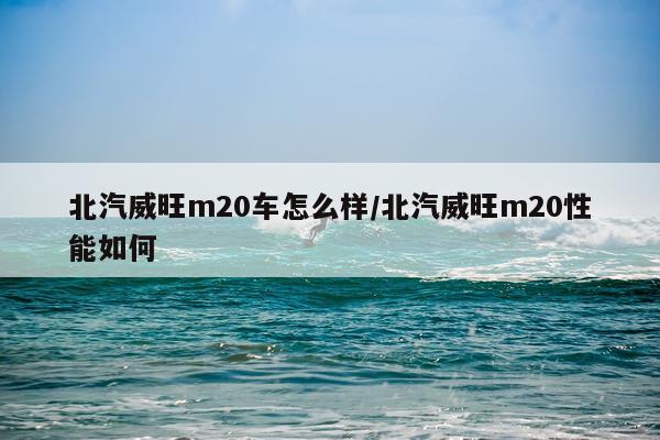北汽威旺m20车怎么样/北汽威旺m20性能如何