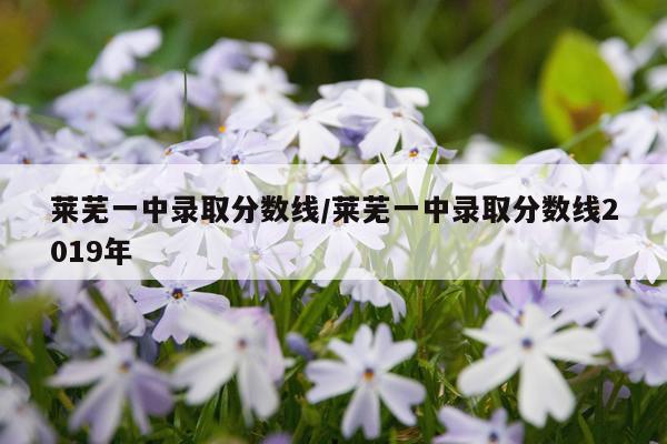 莱芜一中录取分数线/莱芜一中录取分数线2019年