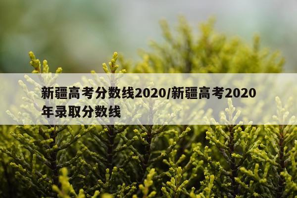 新疆高考分数线2020/新疆高考2020年录取分数线