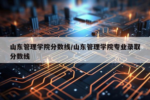 山东管理学院分数线/山东管理学院专业录取分数线