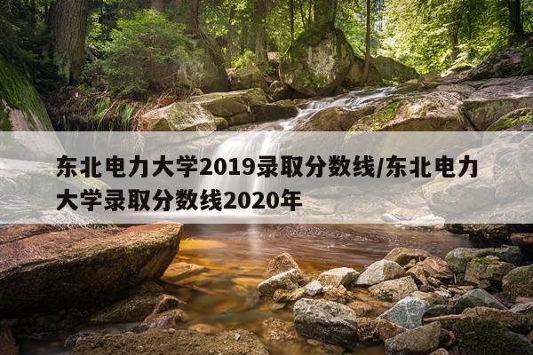 东北电力大学2019录取分数线/东北电力大学录取分数线2020年