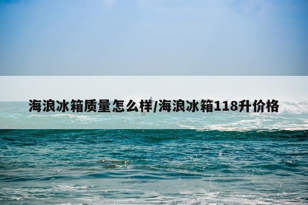 海浪冰箱质量怎么样/海浪冰箱118升价格