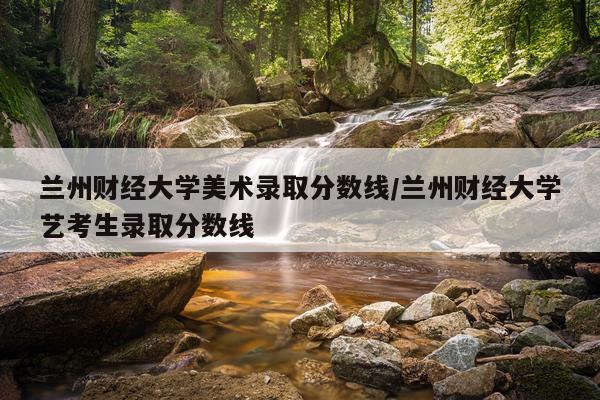 兰州财经大学美术录取分数线/兰州财经大学艺考生录取分数线