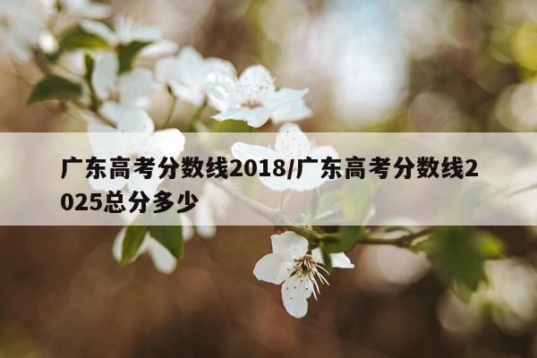 广东高考分数线2018/广东高考分数线2025总分多少