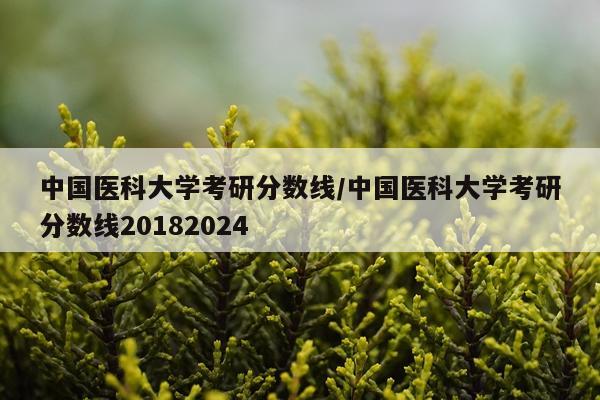 中国医科大学考研分数线/中国医科大学考研分数线20182024