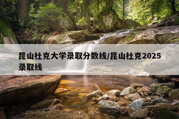 昆山杜克大学录取分数线/昆山杜克2025录取线